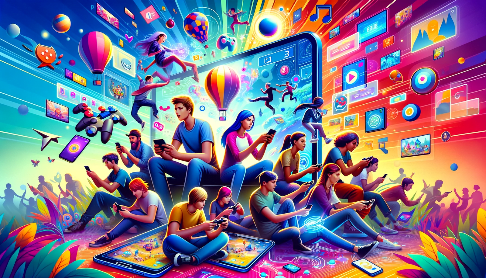 Many people playing togheter on mobile and tablet