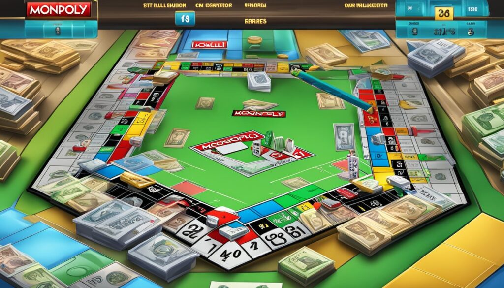 MONOPOLY Slots Free Coins Board from in game example