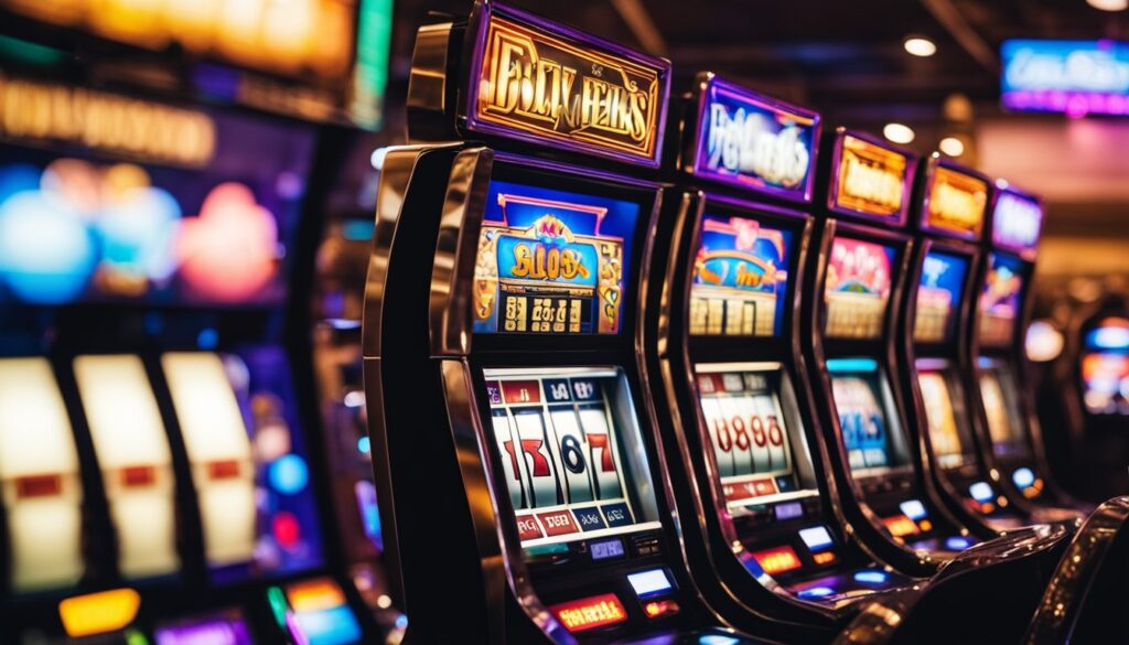 Row of Vegas Friends slot machines
