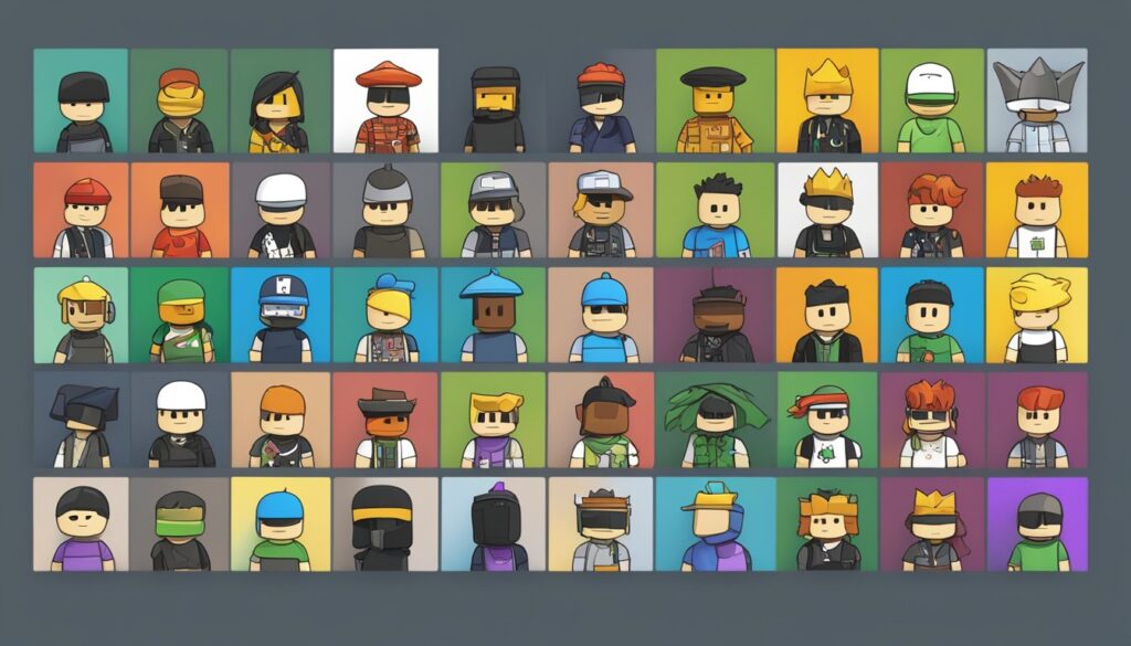 How many pixel characters are in different colors can be found in this collection.