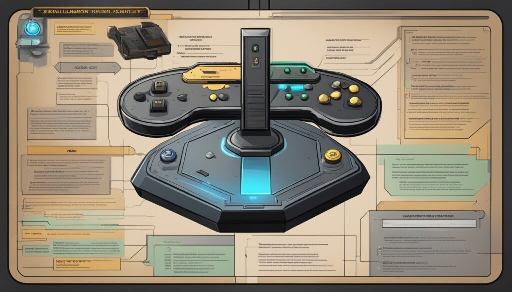 A diagram of a Mortal Kombat game controller for mastering the game and unlocking fatalities.