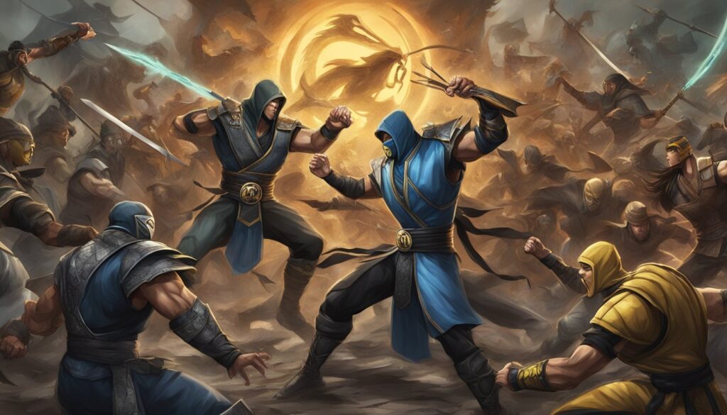 Mortal Kombat HD wallpapers featuring classic game characters and Invasion Mode.