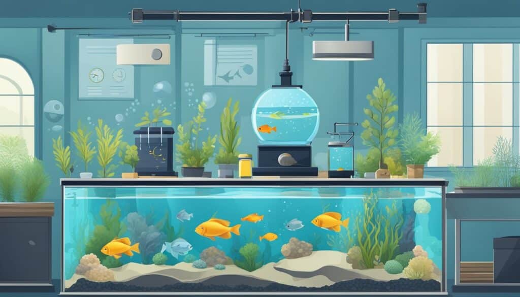 Aquarium Tycoon: Dive into the ultimate fish-filled room with a mesmerizing array of aquatic life and vibrant plant species.