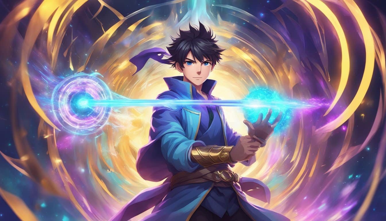 A legendary anime character brandishing a Spirits Weapons sword with awe-inspiring power.