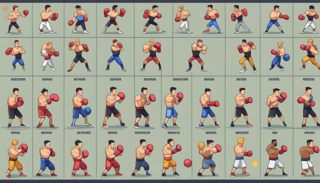 This is a list of different boxing styles, focusing on the combat techniques and fighting styles used in an untitled boxing game.