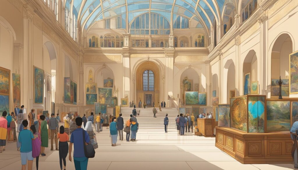 A free artist's rendering of the London British Museum.