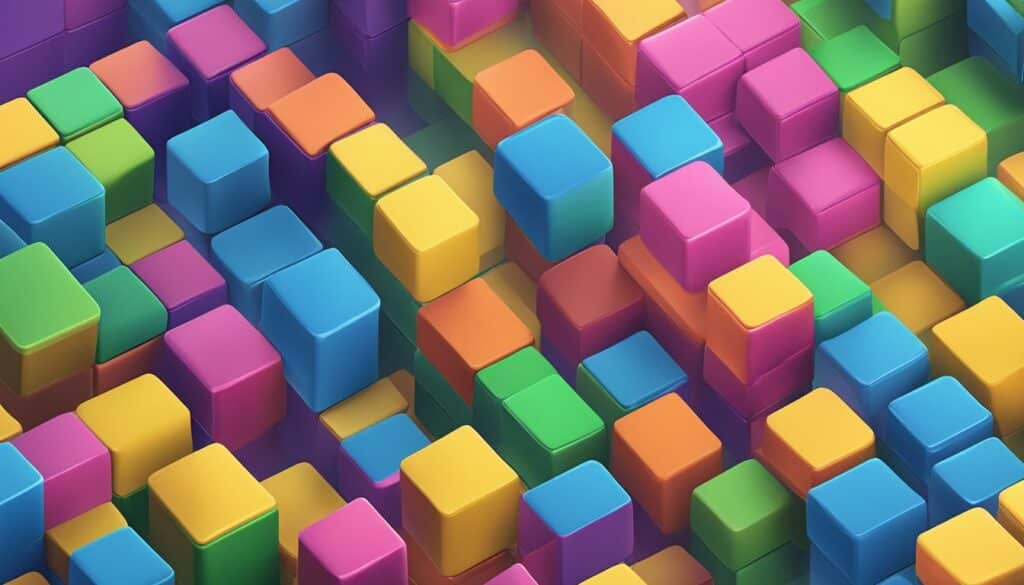 Master the colorful pattern of cubes in this Block Blast game.