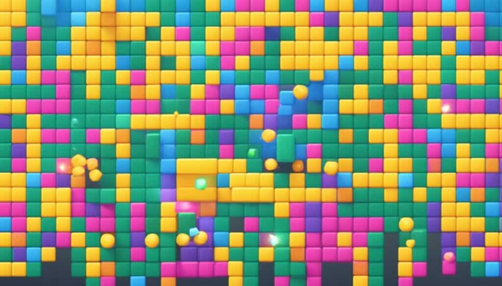 Play Block Blast, a colorful block game with a vibrant background that guarantees an uninterrupted game experience without ads.